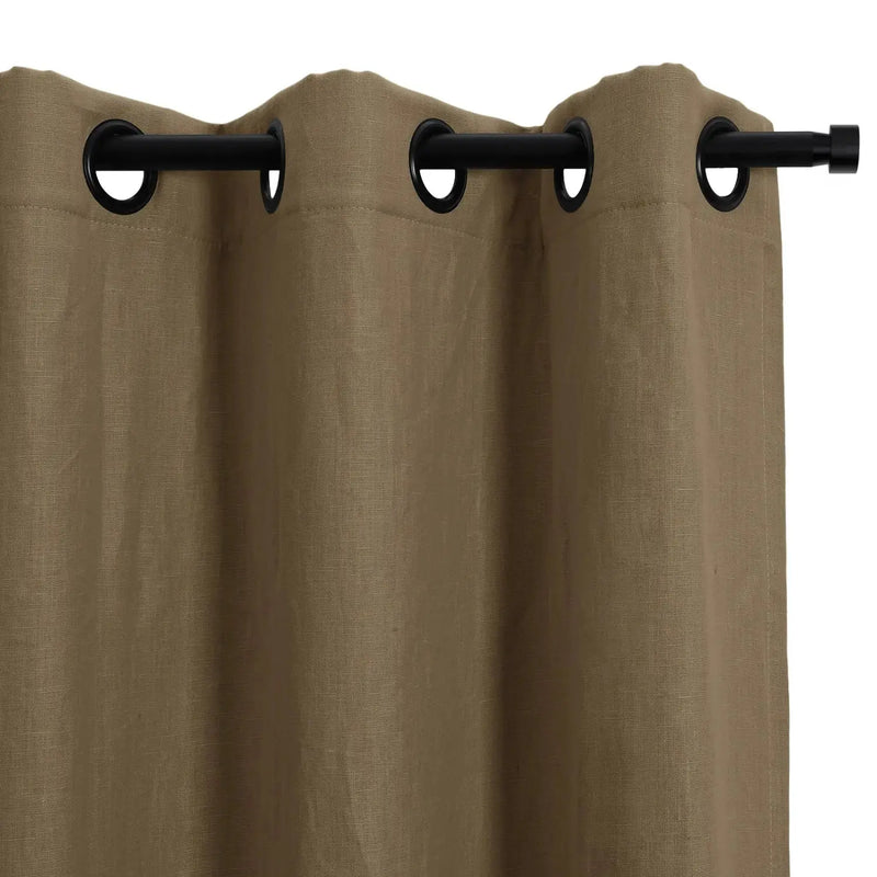 Patti Premium Belgian Flax Linen Curtains Grommet- -TWOPAGES