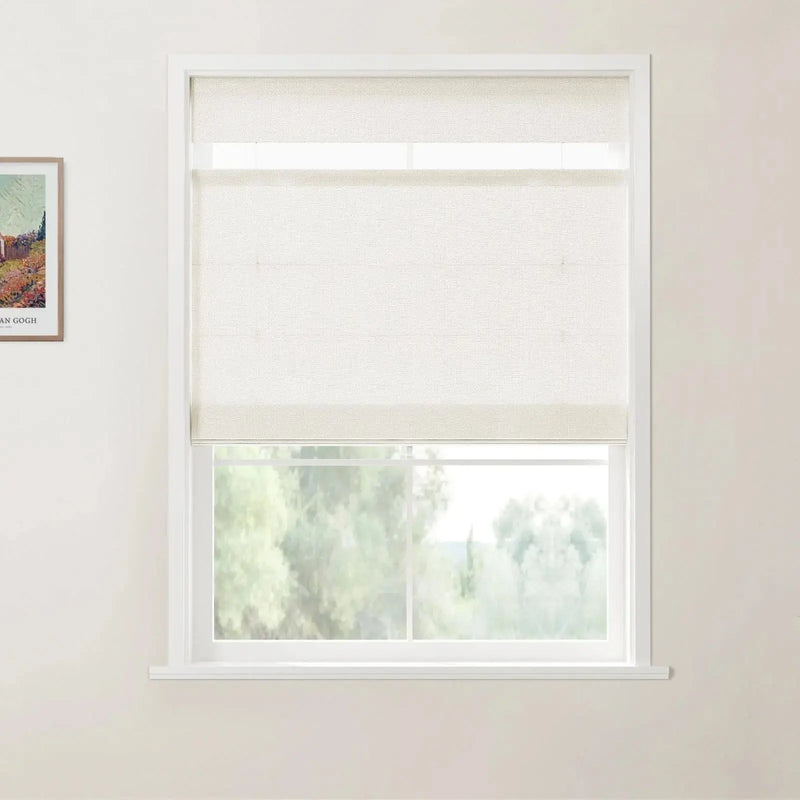 Custom Top Down Bottom Up Roman Shade Cordless -TWOPAGES