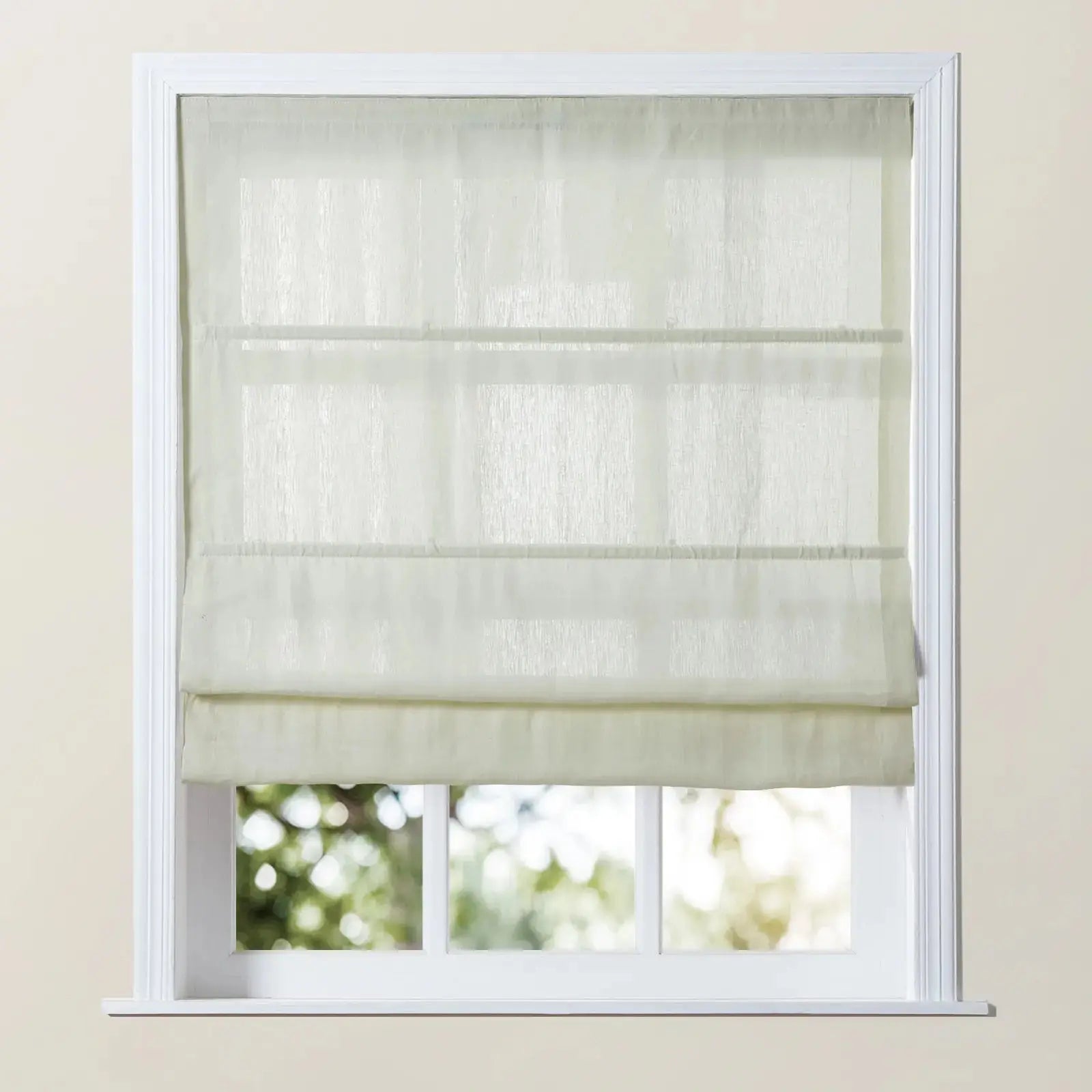 Patti Belgian Linen Cordless Roman Shade TWOPAGES
