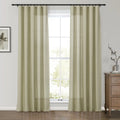 Premium Belgian Linen Flax Curtain Soft Top Patti -TWOPAGES