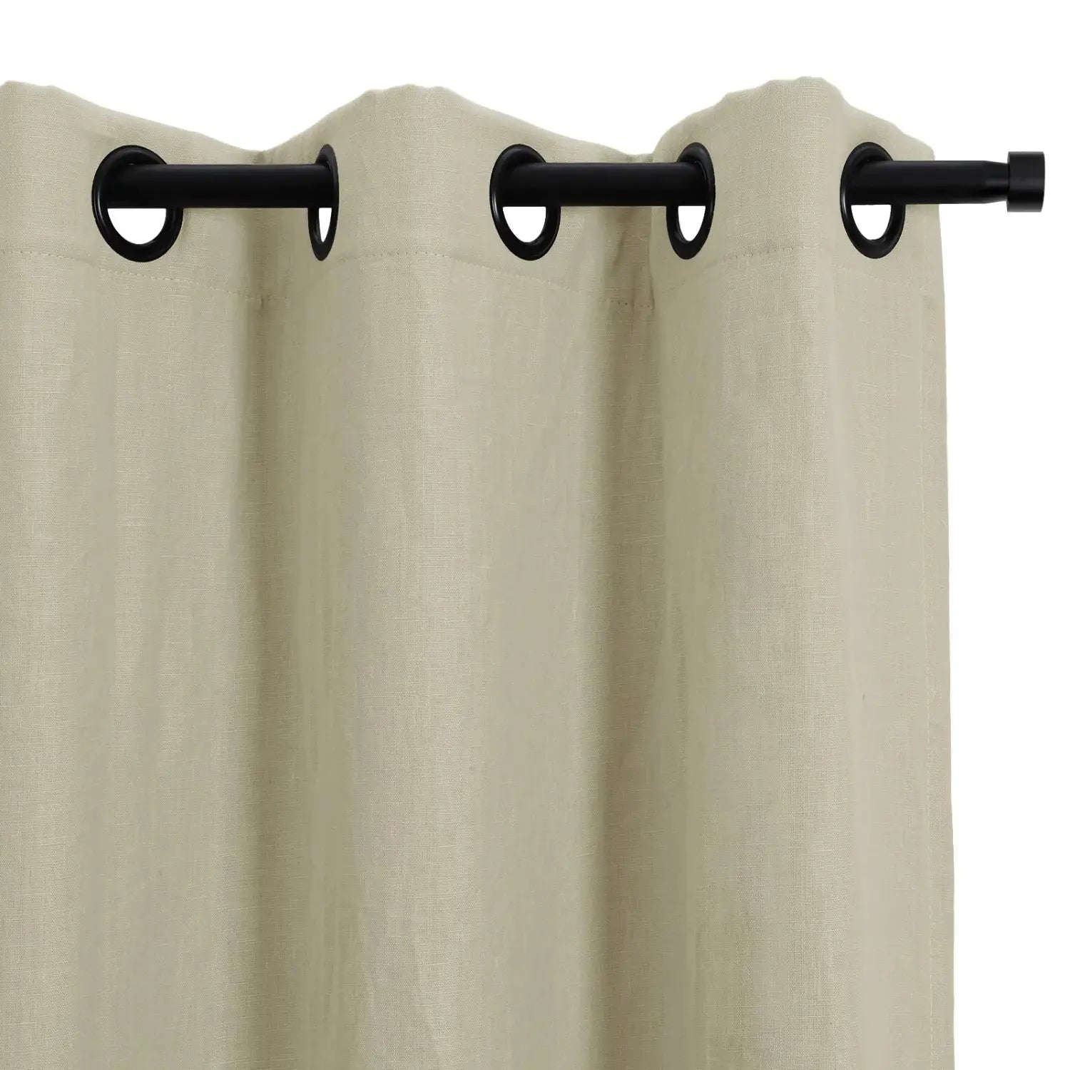 Patti Premium Belgian Flax Linen Curtains Grommet- -TWOPAGES
