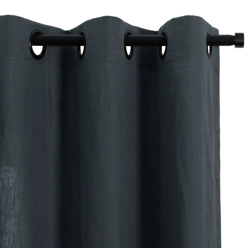 Patti Premium Belgian Flax Linen Curtains Grommet- -TWOPAGES