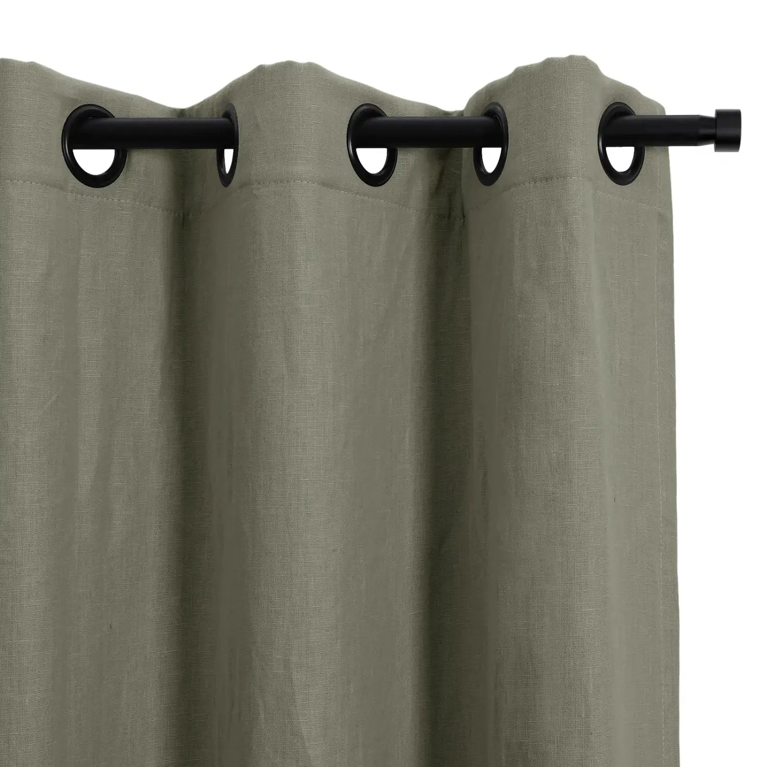Patti Premium Belgian Flax Linen Curtains Grommet- -TWOPAGES