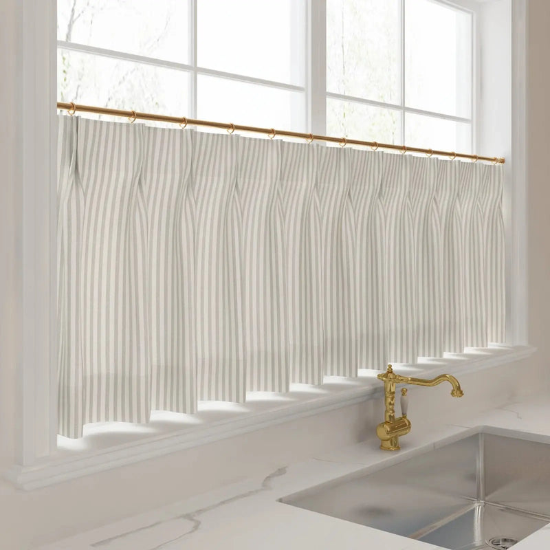 Custom Cafe Curtains Pleated -TWOPAGES