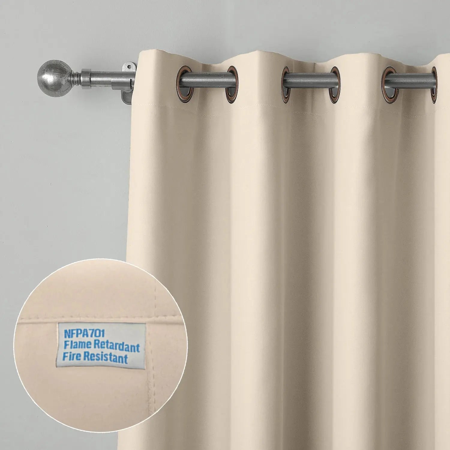 REGAL Fireproof Flame Retardant Curtain Grommet- -TWOPAGES