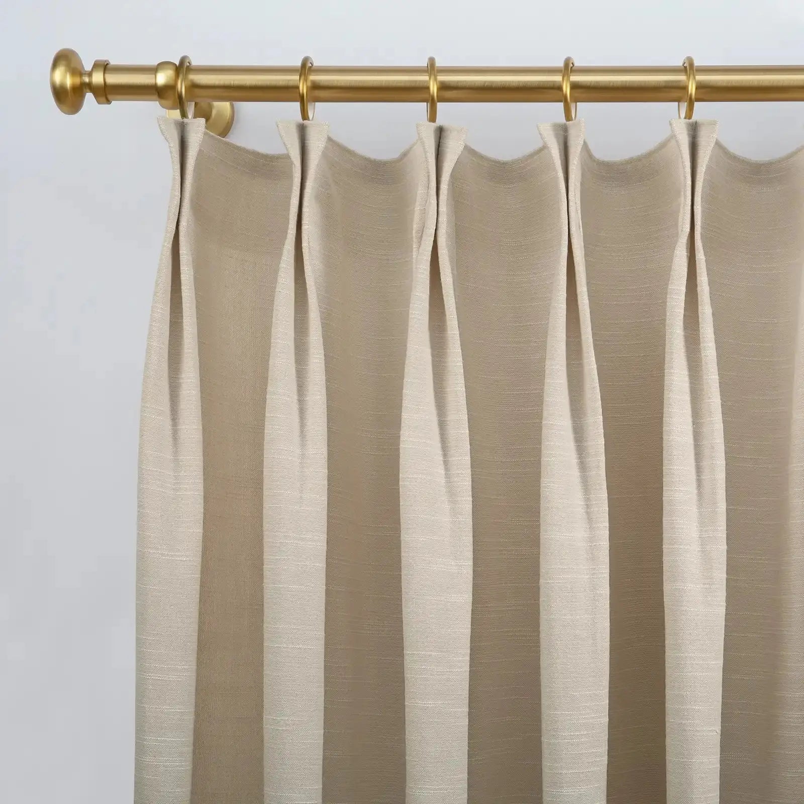 Jawara Luxury Linen Cotton Curtain Pleated-?-TWOPAGES