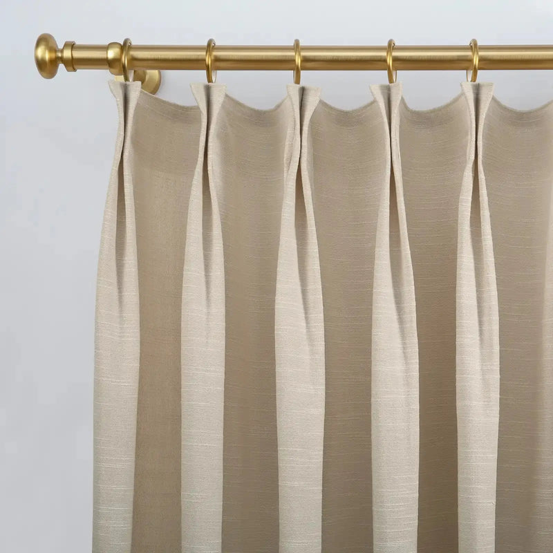 Jawara Luxury Linen Cotton Curtain Pleated-?-TWOPAGES