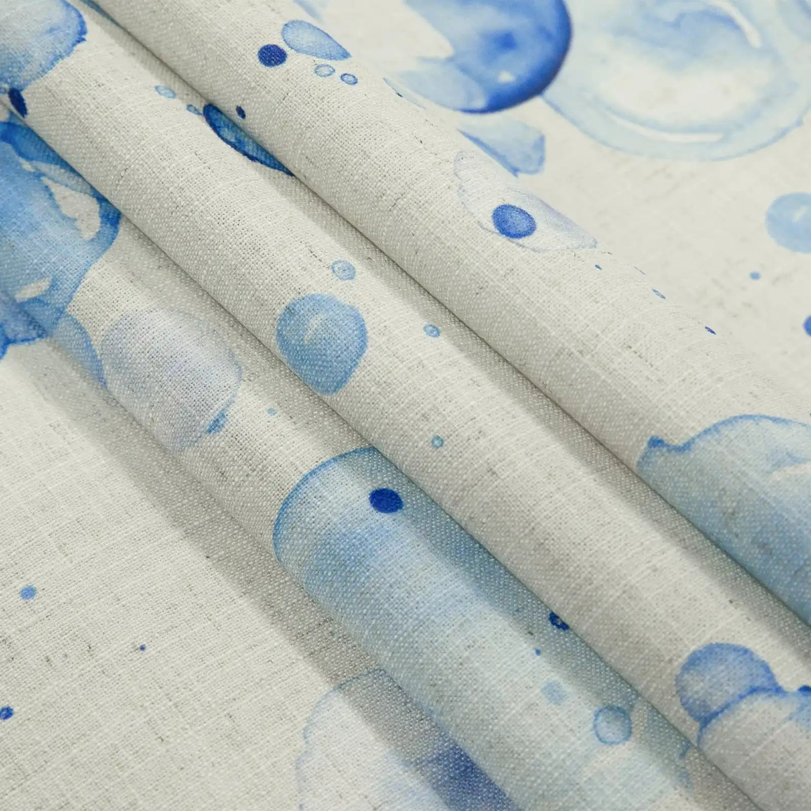 Holly Botanical Serenity Patterned Boho Curtains Pleated TWOPAGES