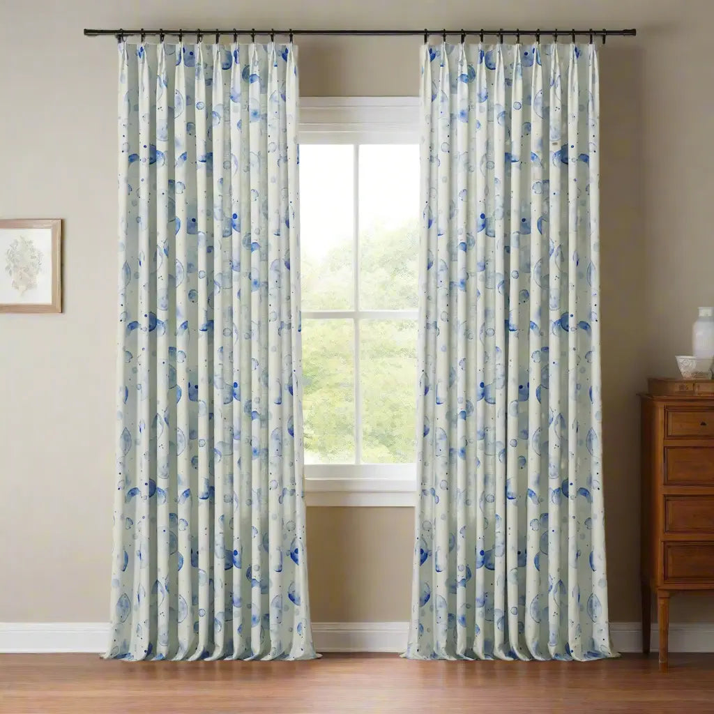 Holly Botanical Boho Drapery Pleated (52 inches Width Limit)?-TWOPAGES