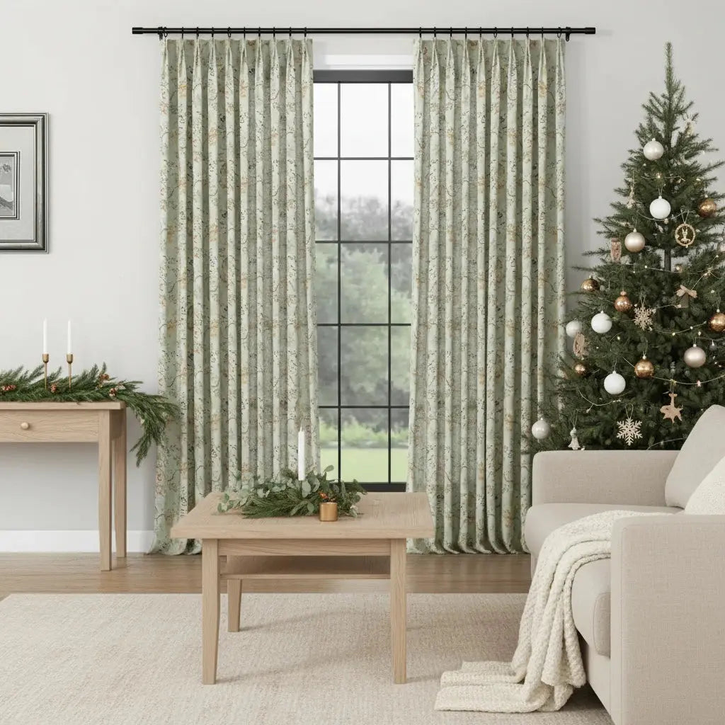 Holly Botanical Boho Drapery Pleated (52 inches Width Limit)-?-TWOPAGES