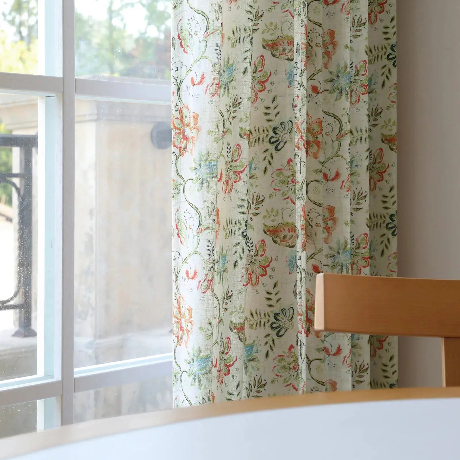 Holly Botanical Boho Drapery Pleated (52 inches Width Limit)?-TWOPAGES