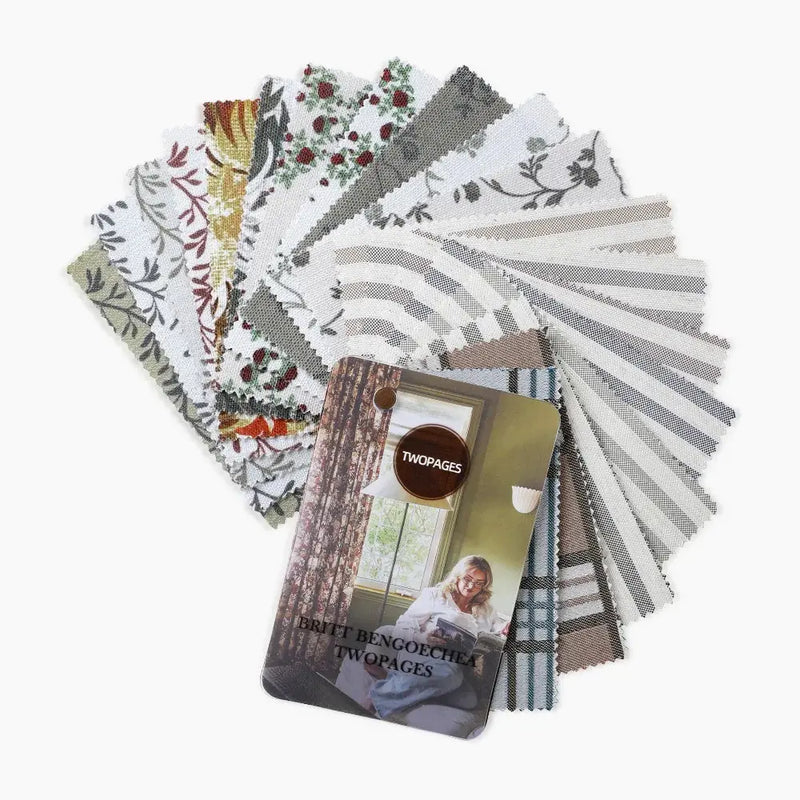 Britt Bengoechea X TWOPAGE Floral Print Fabric Sample Booklet 19 Colors