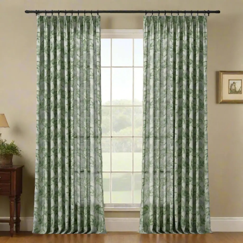 Holly Botanical Boho Drapery Pleated (52 inches Width Limit)?-TWOPAGES