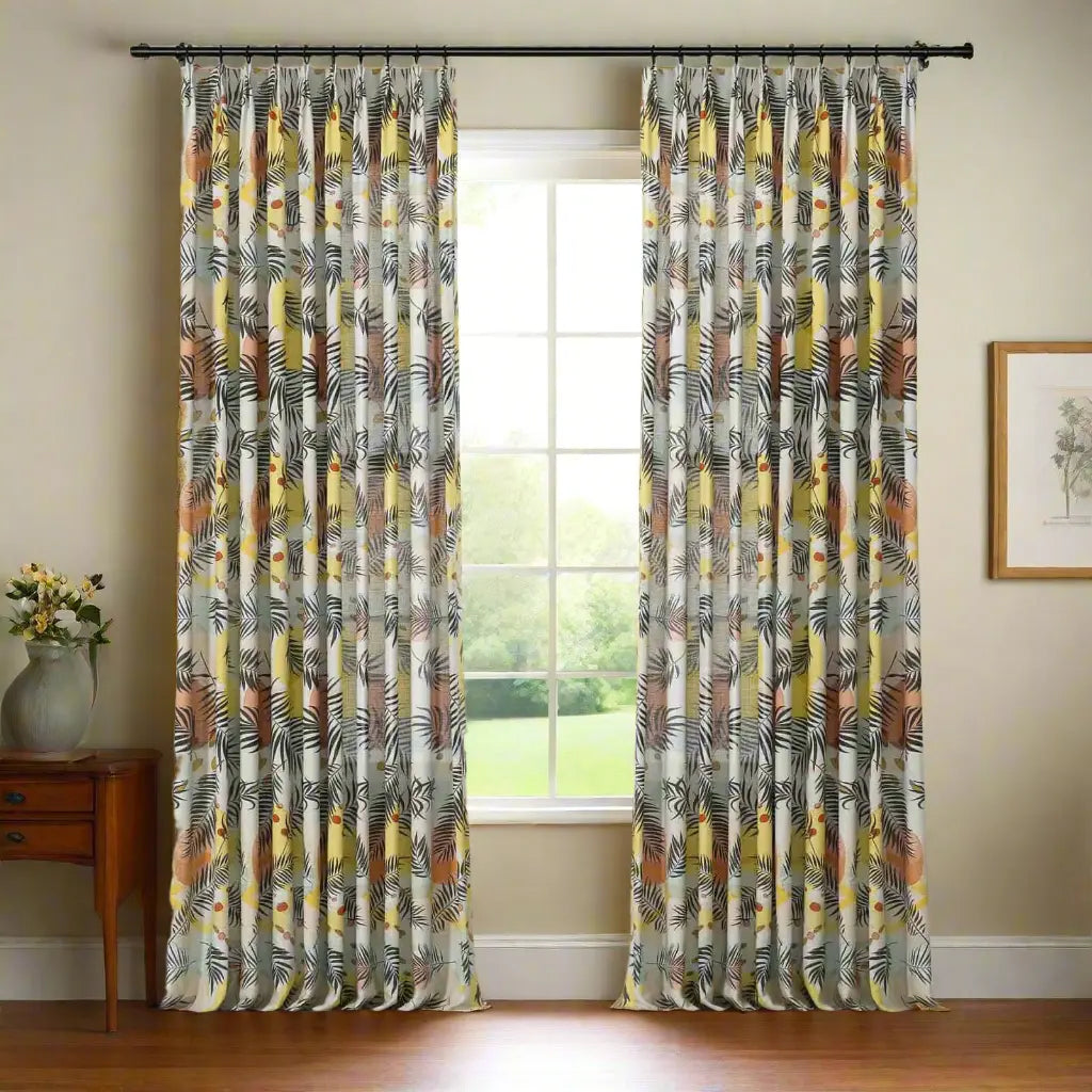 Holly Botanical Boho Drapery Pleated (52 inches Width Limit)?-TWOPAGES