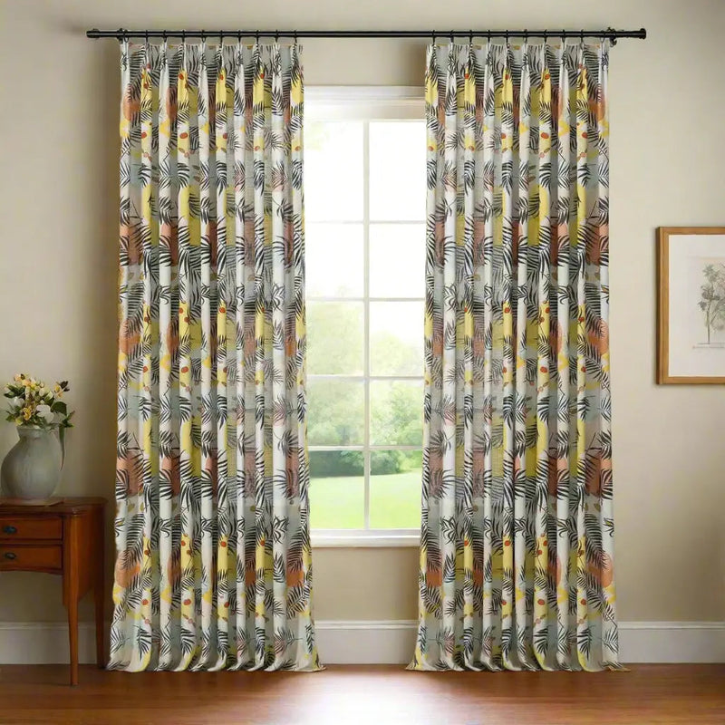Holly Botanical Boho Drapery Pleated (52 inches Width Limit)?-TWOPAGES