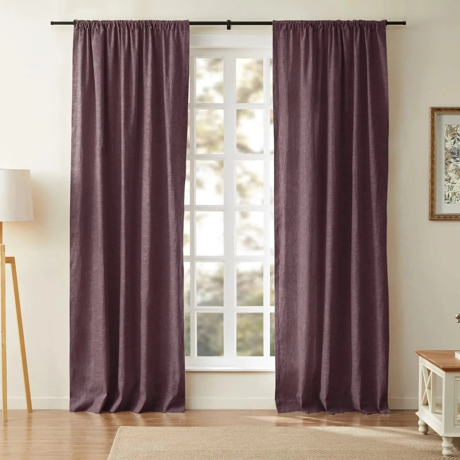 Jawara Luxury Linen Cotton Curtain Soft Top TWOPAGES