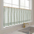 Celia Striped Plaid Cafe Curtain?-TWOPAGES