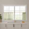 Celia Striped Plaid Cafe Curtain?-TWOPAGES