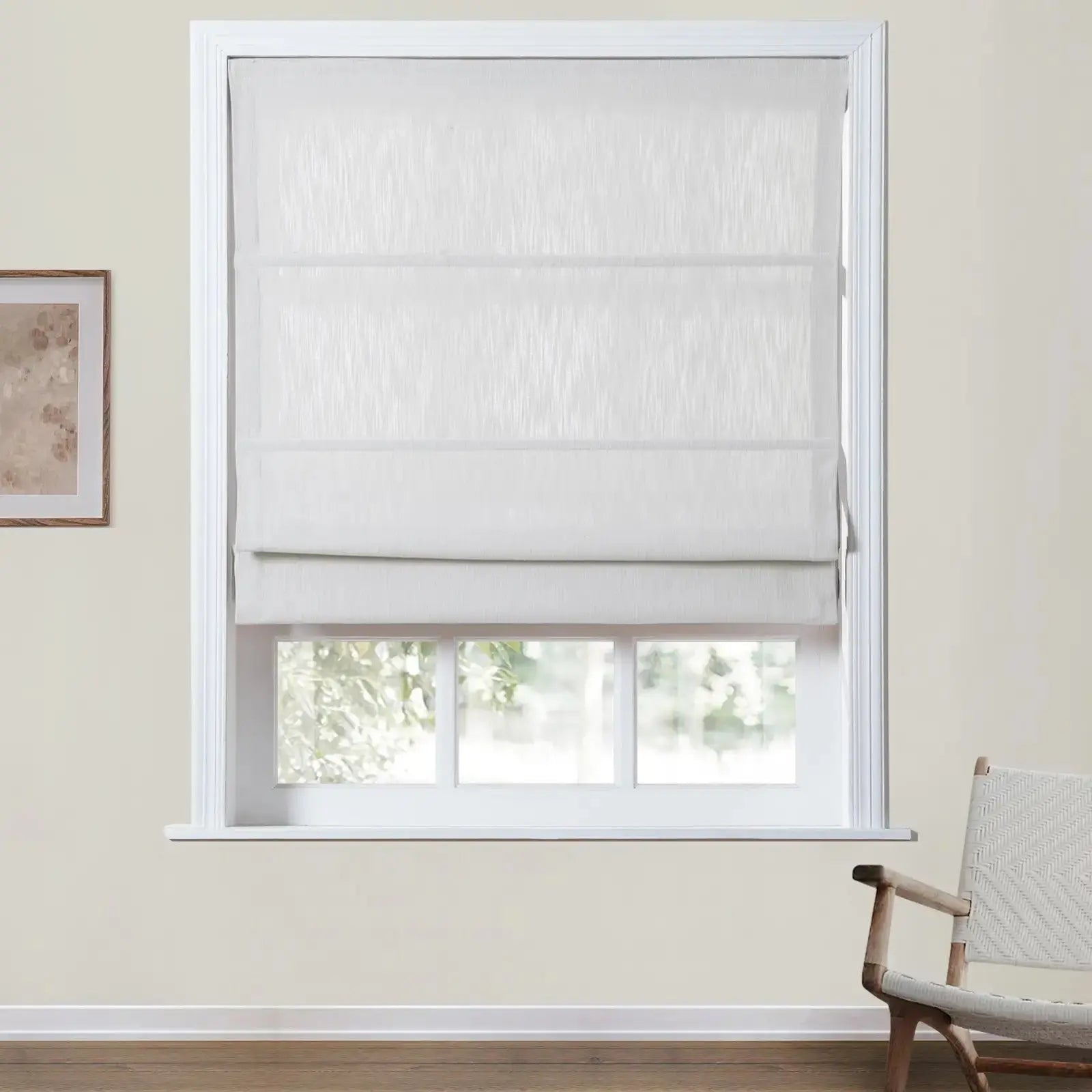 Cloe Cotton Blend Cordless Roman Shade TWOPAGES
