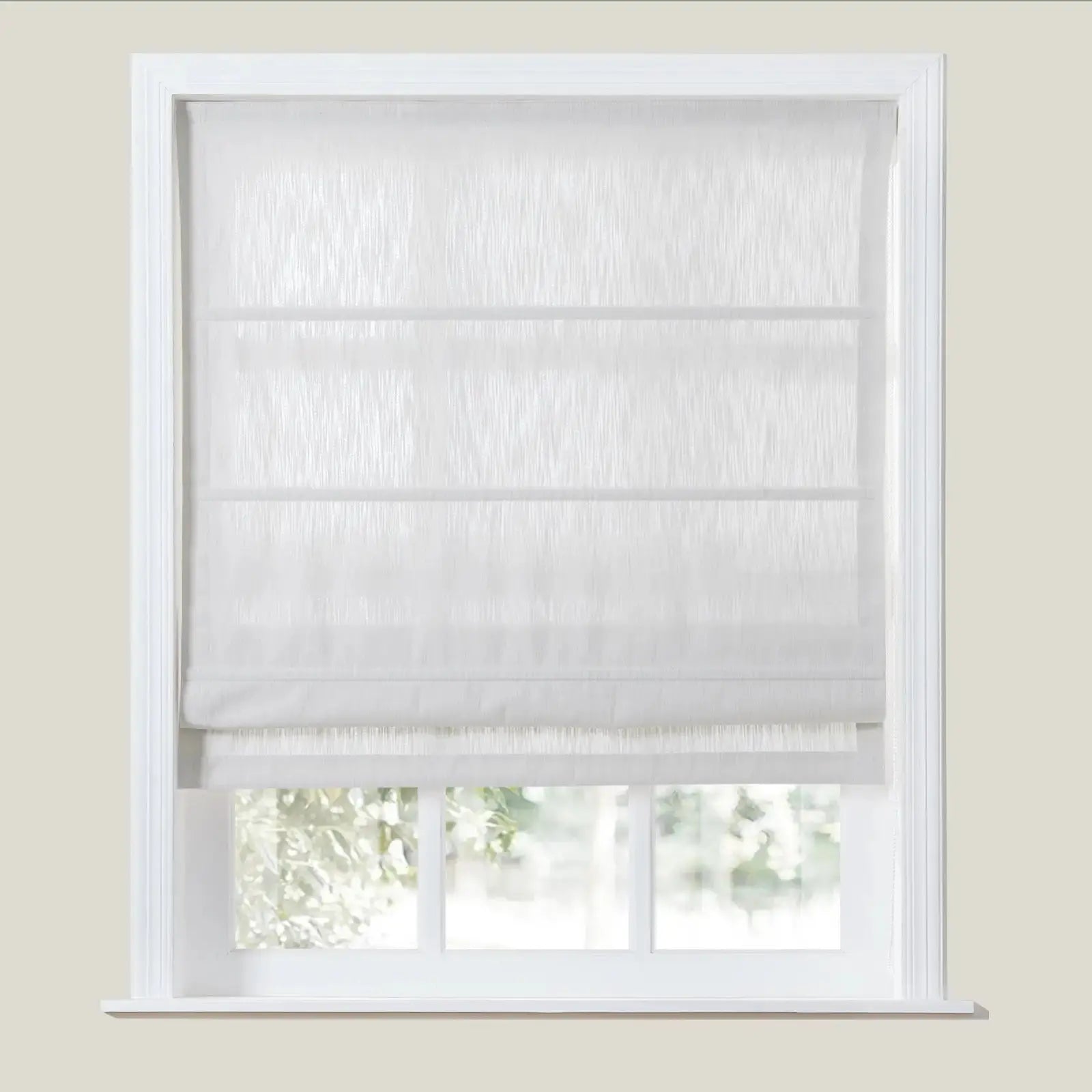 Cloe Cotton Blend Roman Shade Cord Lift TWOPAGES