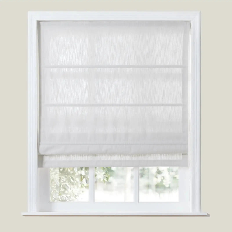 Cloe Cotton Blend Roman Shade Cord Lift TWOPAGES