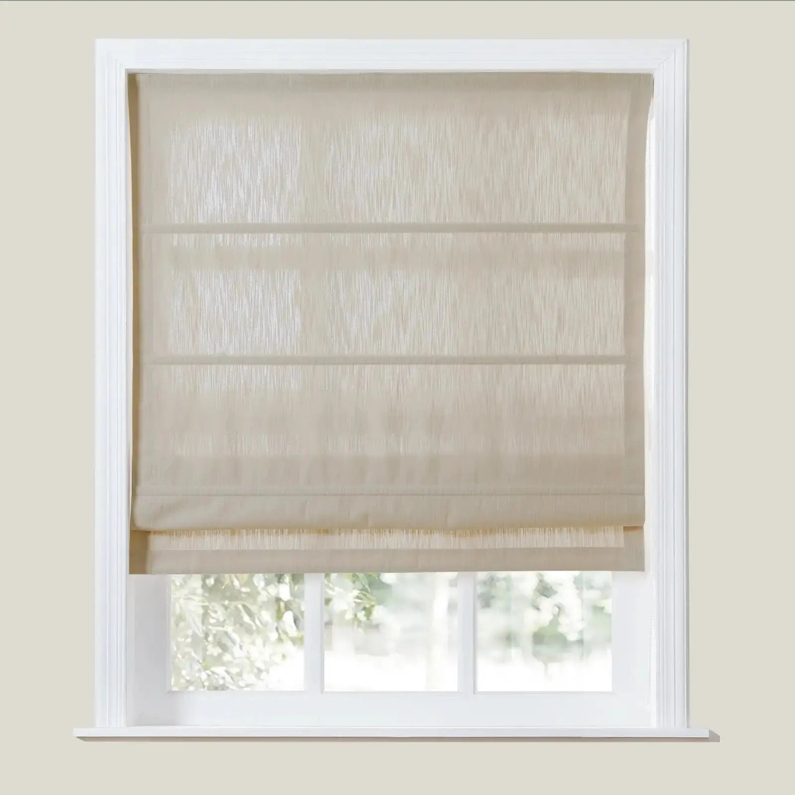 Cloe Cotton Blend Roman Shade Cord Lift TWOPAGES