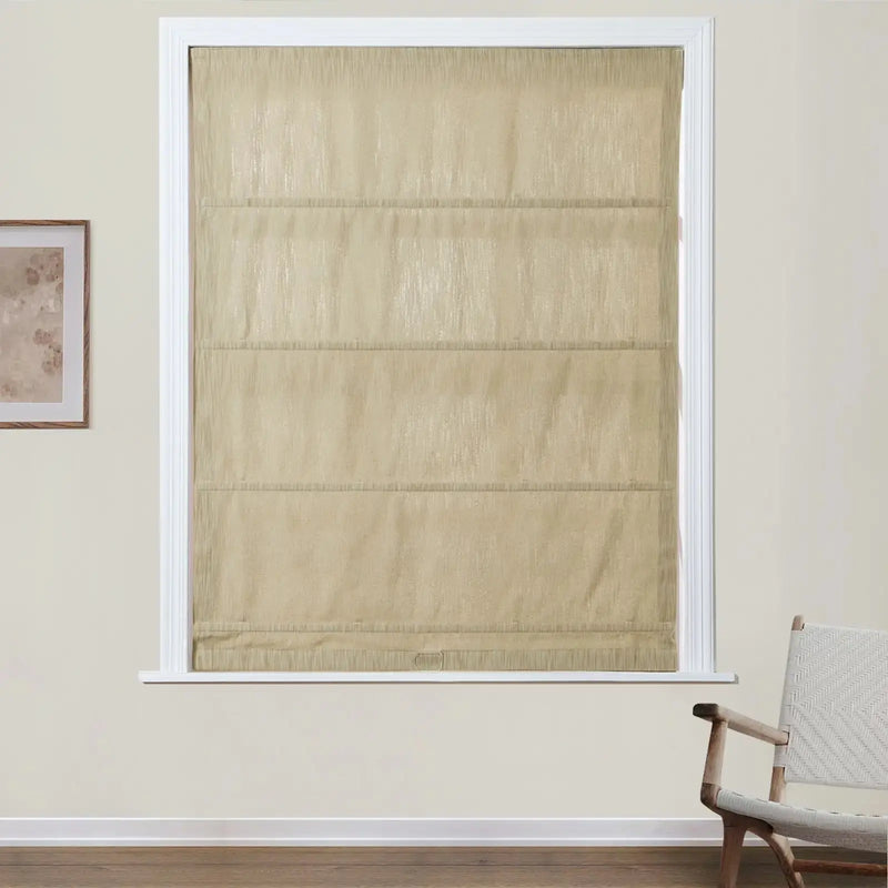 Cloe Cotton Blend Cordless Roman Shade TWOPAGES