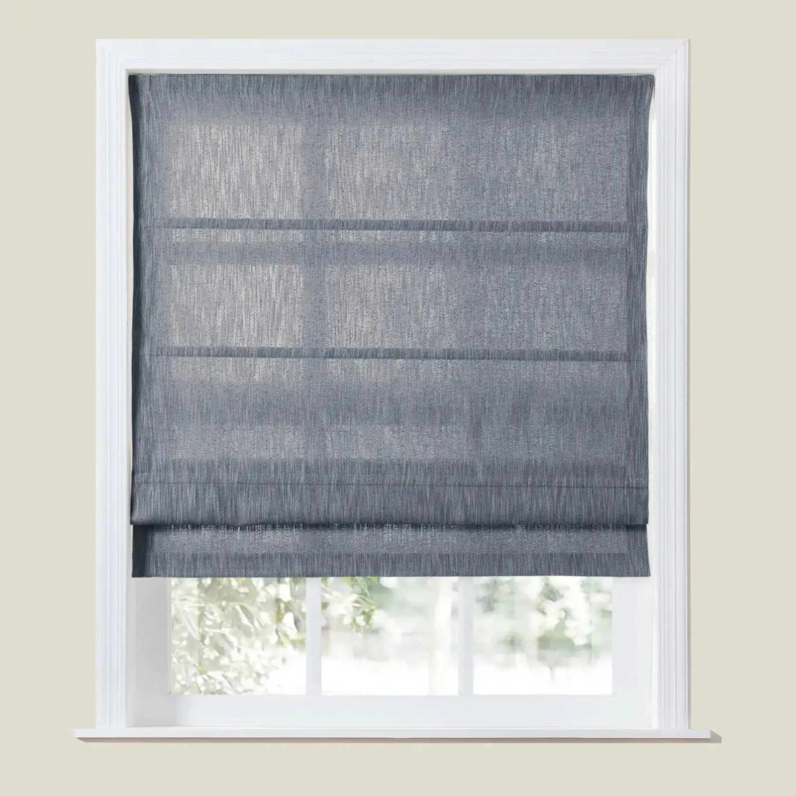 Cloe Cotton Blend Roman Shade Cord Lift TWOPAGES
