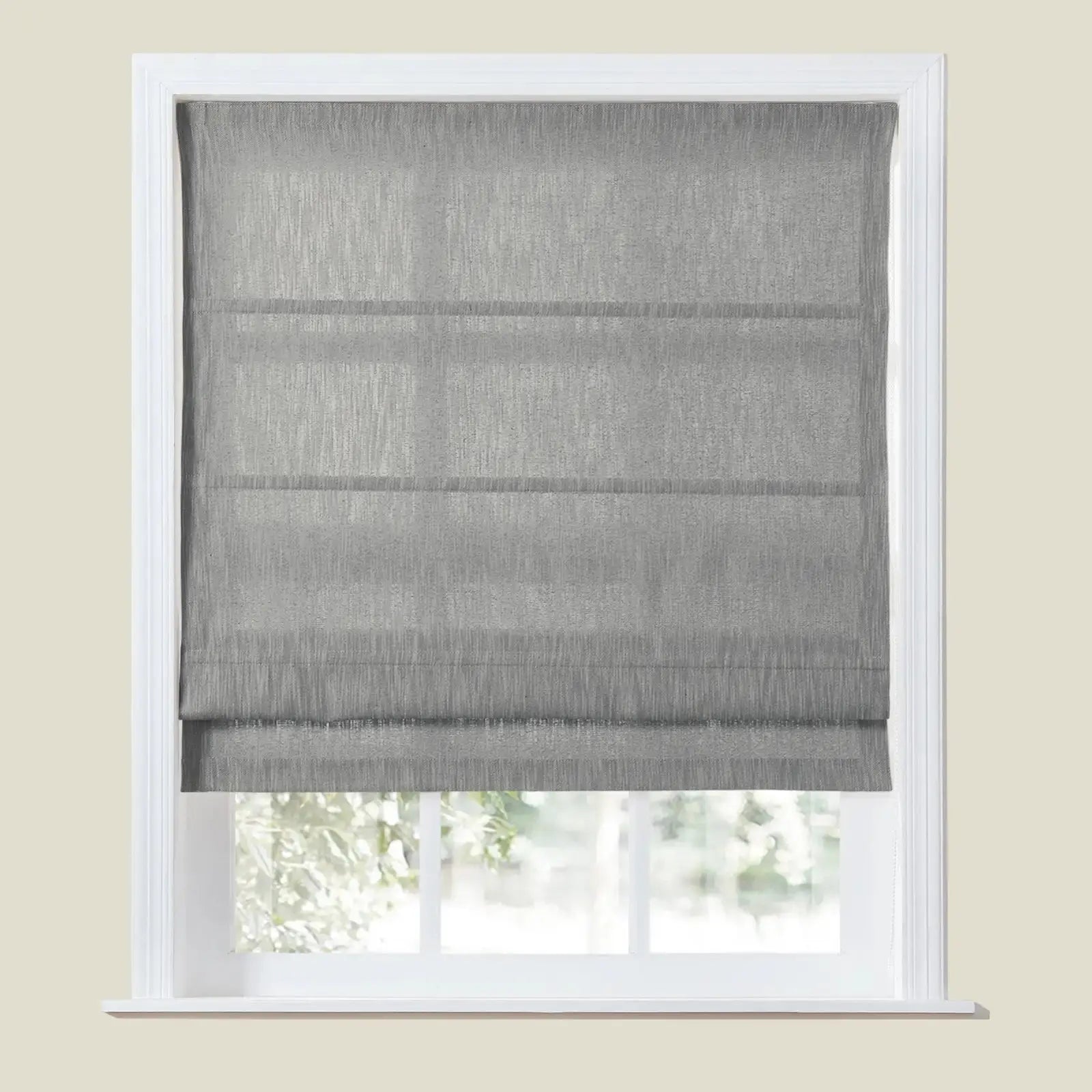 Cloe Cotton Blend Roman Shade Cord Lift TWOPAGES