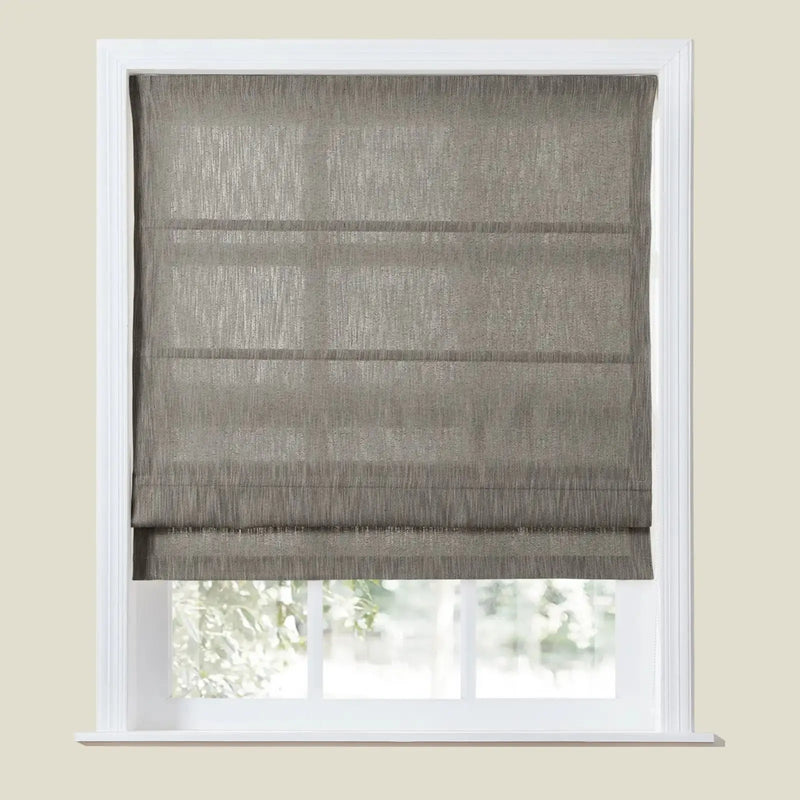 Cloe Cotton Blend Roman Shade Cord Lift TWOPAGES