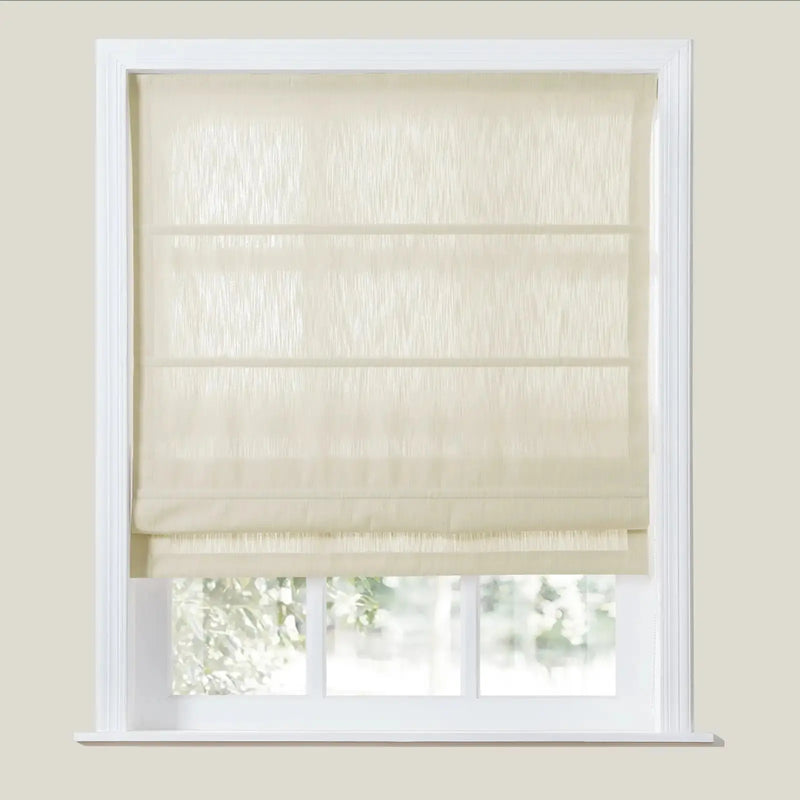 Cloe Cotton Blend Roman Shade Cord Lift TWOPAGES