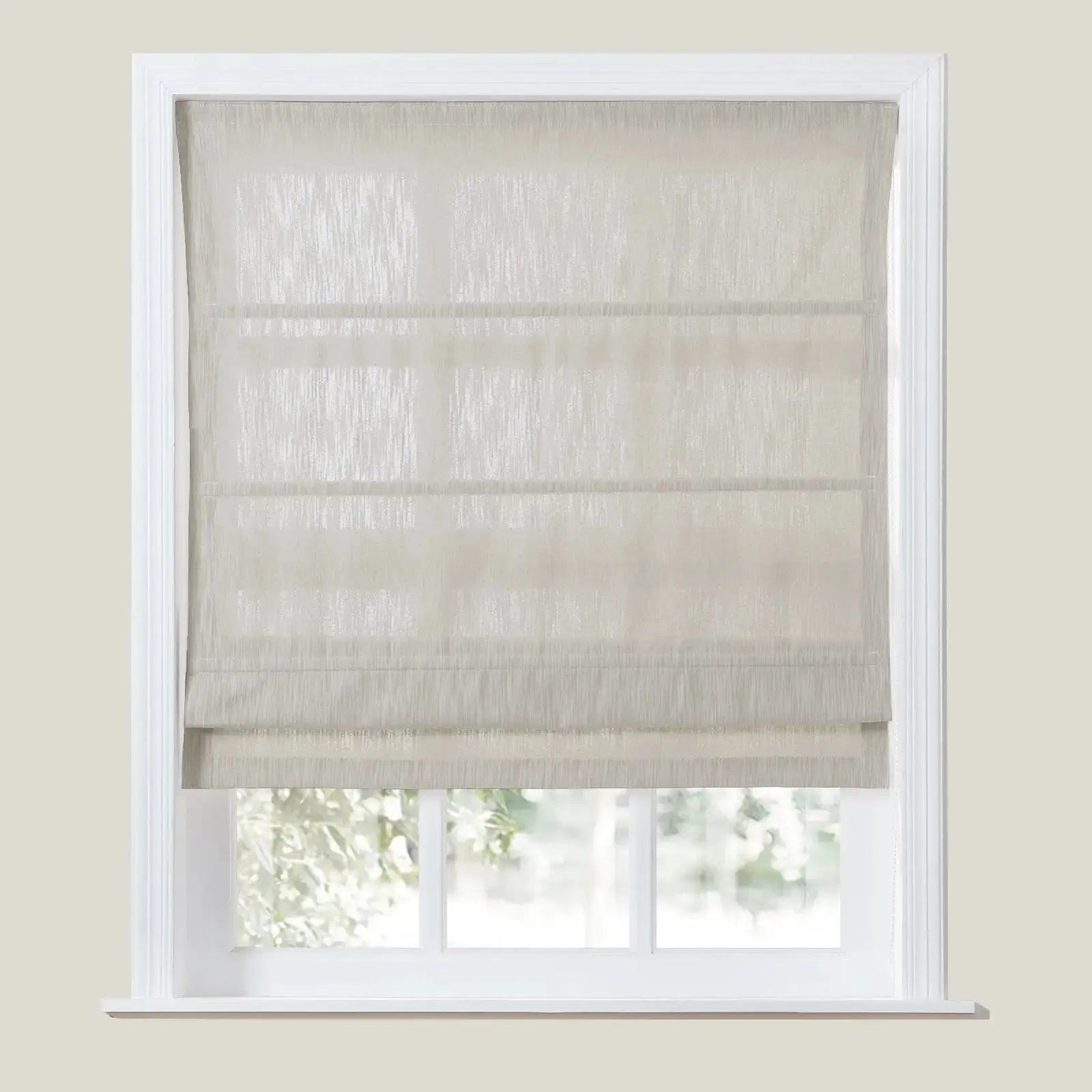 Cloe Cotton Blend Roman Shade Cord Lift TWOPAGES