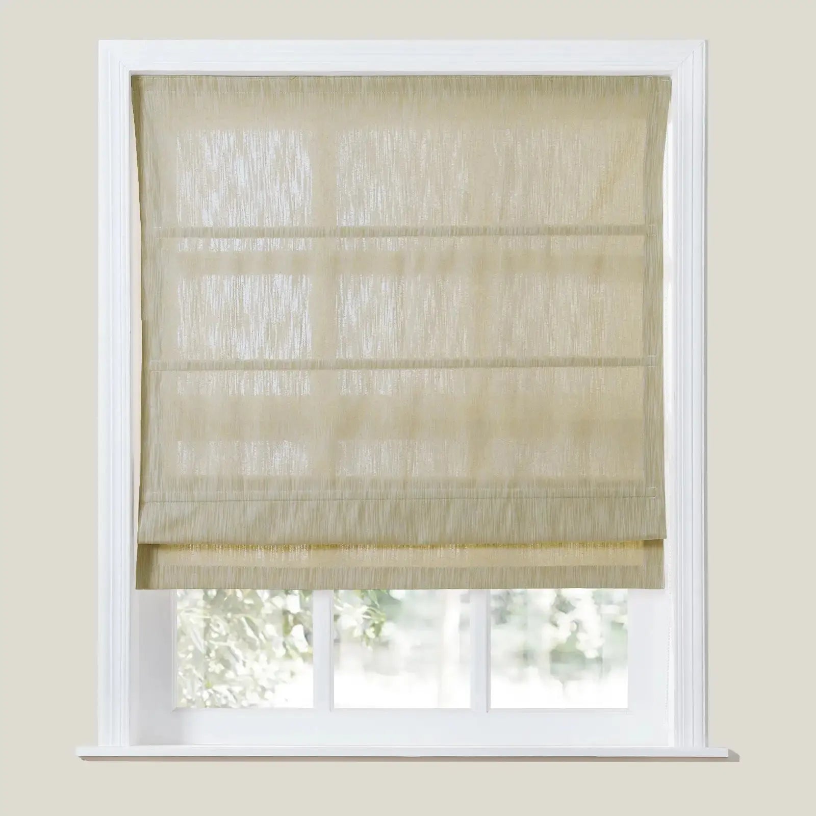 Cloe Cotton Blend Roman Shade Cord Lift TWOPAGES