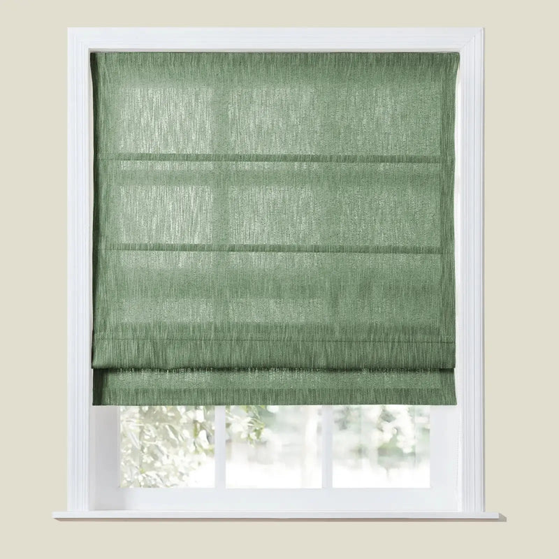 Cloe Cotton Blend Roman Shade Cord Lift TWOPAGES