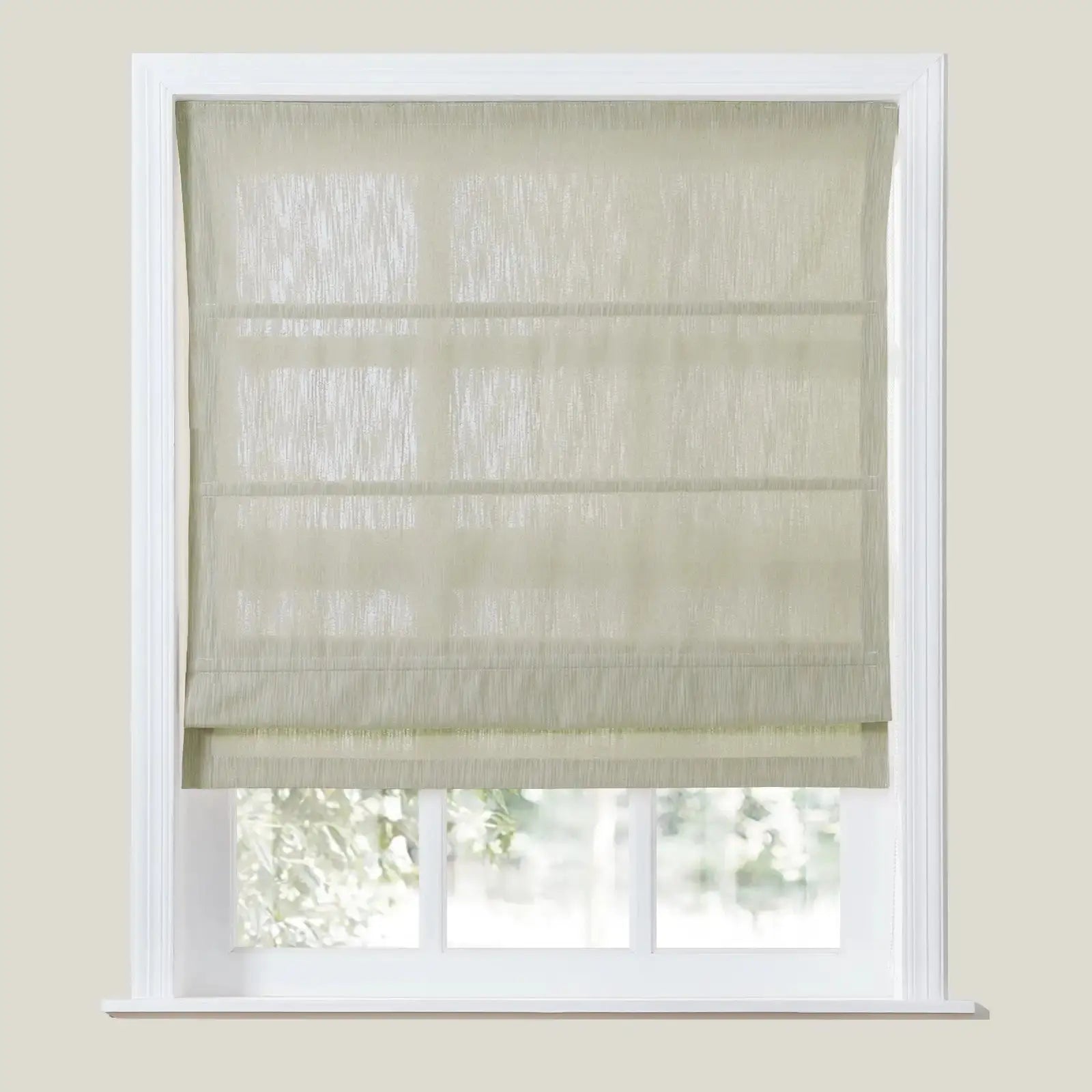 Cloe Cotton Blend Roman Shade Cord Lift TWOPAGES