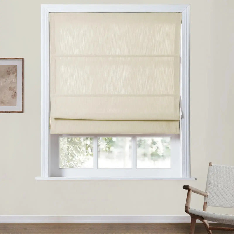 Cloe Cotton Blend Cordless Roman Shade TWOPAGES