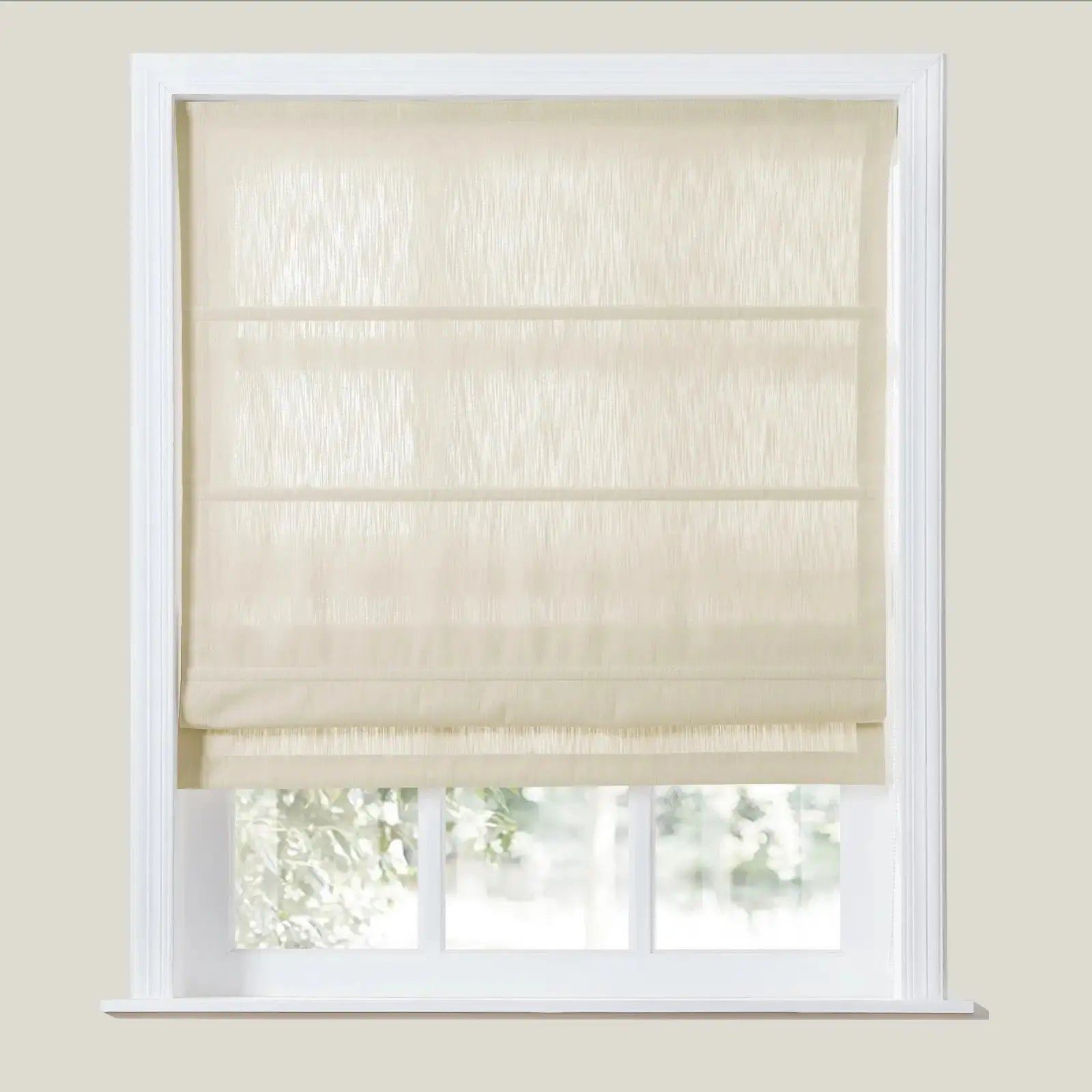 Cloe Cotton Blend Roman Shade Cord Lift TWOPAGES