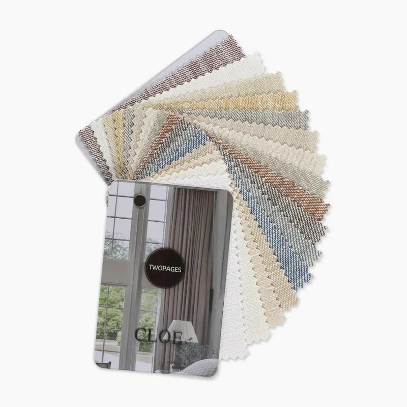 Cloe Cotton Blend Fabric Sample Booklet 17 Colors