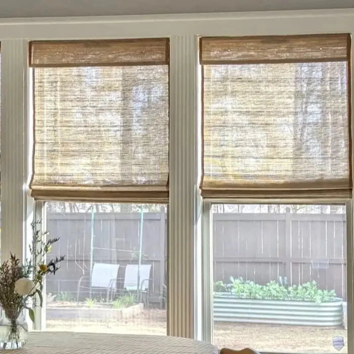 Natural Ramie Bamboo Woven Blind - Coconut?-TWOPAGES CURTAINS
