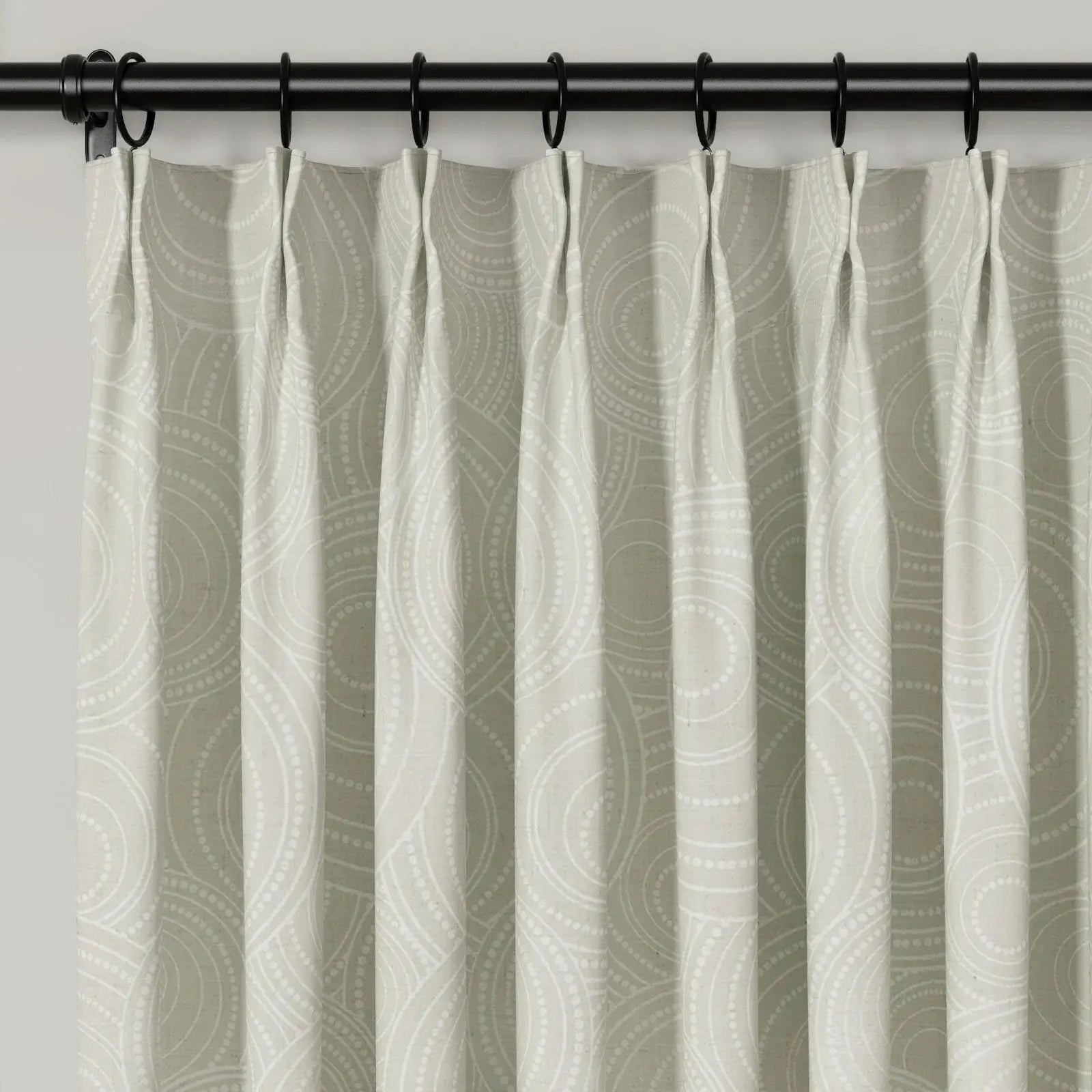 Holly Botanical Boho Drapery Pleated (52 inches Width Limit)?-TWOPAGES