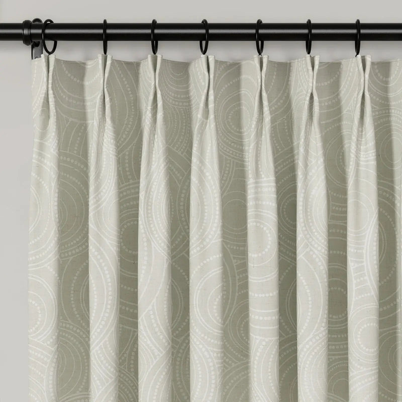 Holly Botanical Boho Drapery Pleated (52 inches Width Limit)?-TWOPAGES