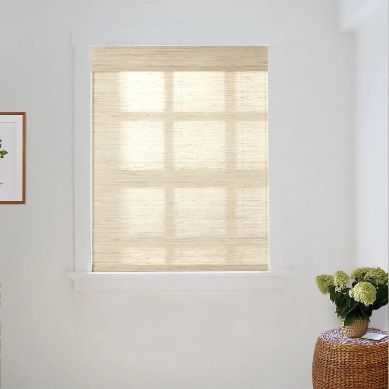 Natural Ramie Bamboo Woven Blind - Cashew TWOPAGES CURTAINS