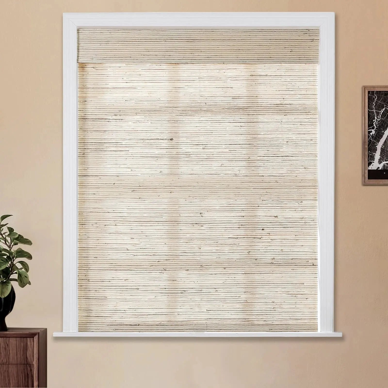 Natural Ramie Bamboo Woven Blind - Beige Brown TWOPAGES CURTAINS