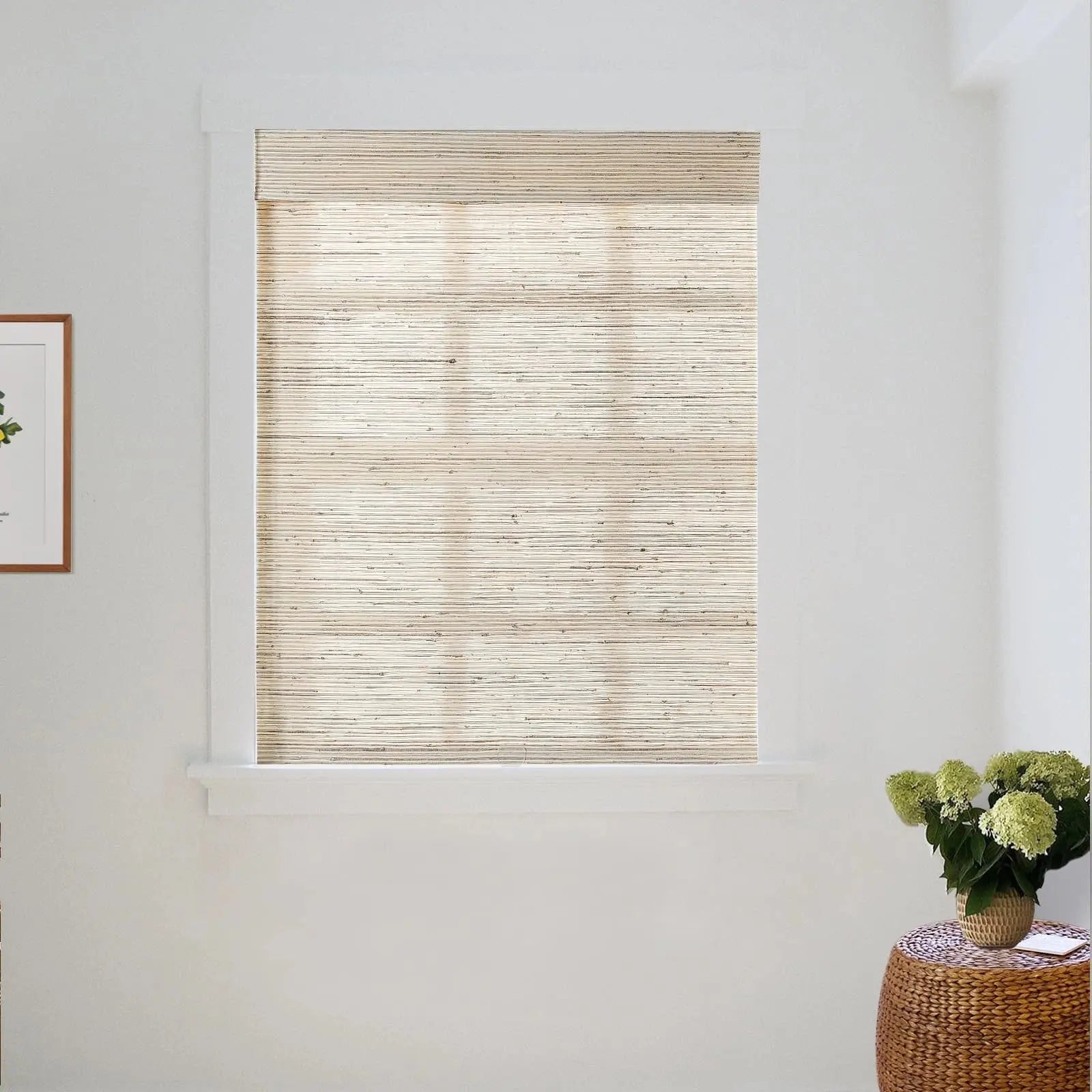 Natural Ramie Bamboo Woven Blind - Beige Brown TWOPAGES CURTAINS