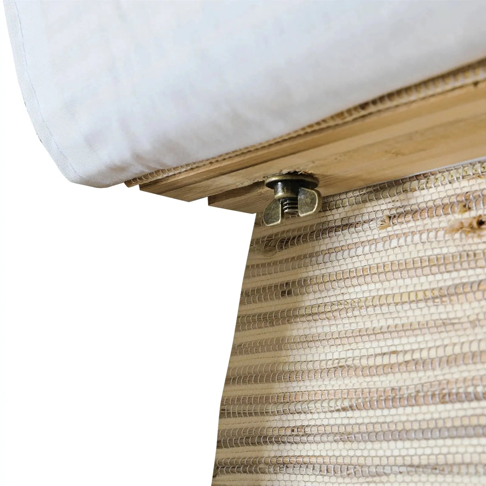 Natural Ramie Bamboo Woven Blind - Beige Brown TWOPAGES CURTAINS