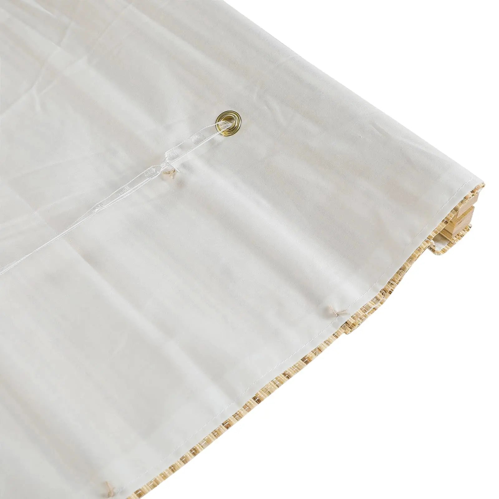 Natural Ramie Bamboo Woven Blind - Beige Brown TWOPAGES CURTAINS