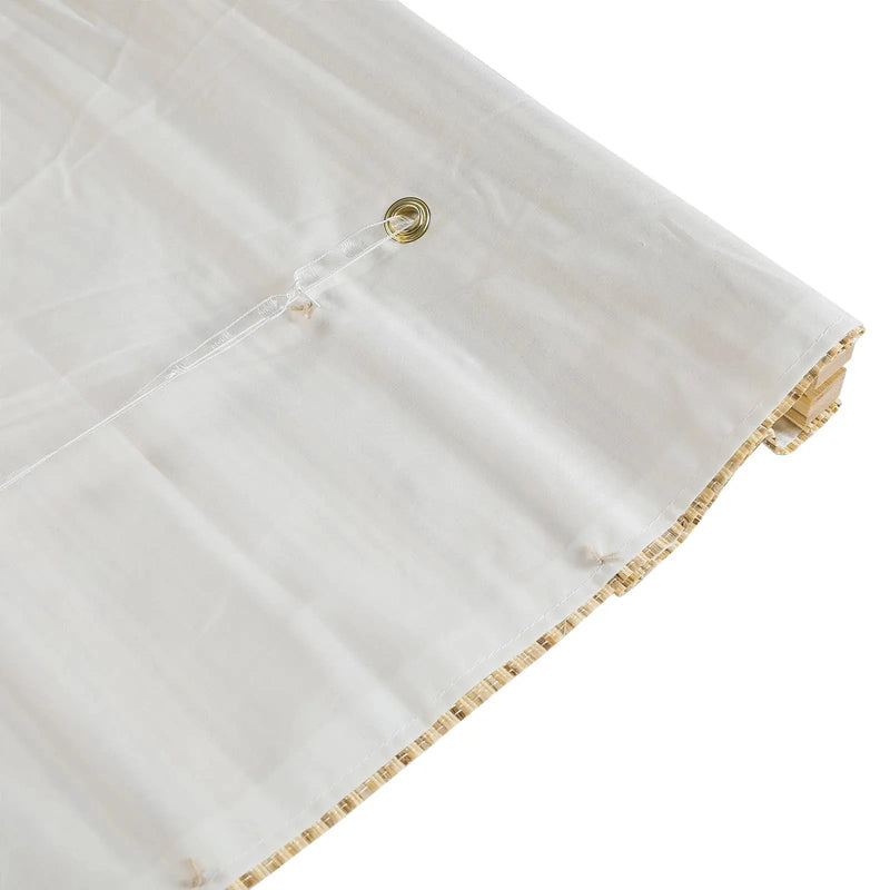 Natural Ramie Bamboo Woven Blind - Beige Brown TWOPAGES CURTAINS