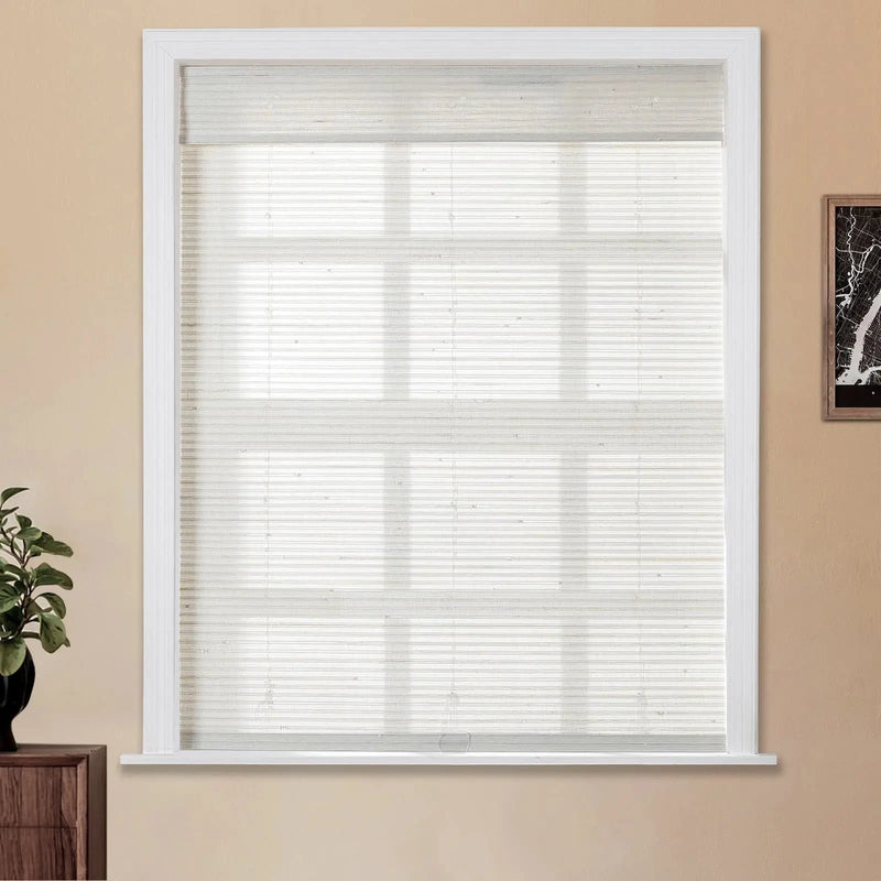Natural Paper Bamboo Woven Blind - Marble White TWOPAGES CURTAINS