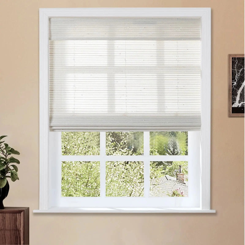 Natural Paper Bamboo Woven Blind - Marble White TWOPAGES CURTAINS