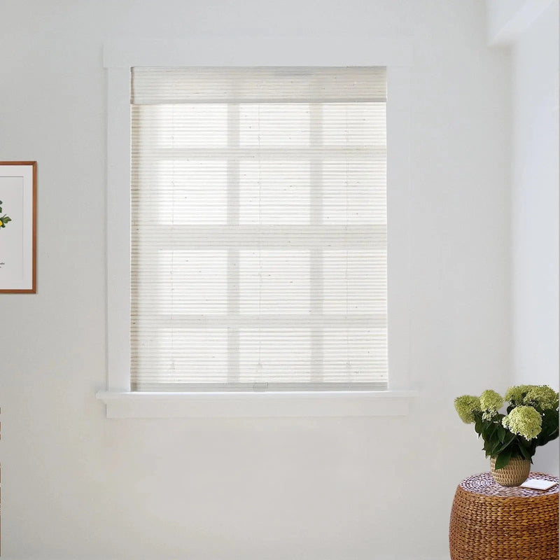 Natural Paper Bamboo Woven Blind - Marble White TWOPAGES CURTAINS